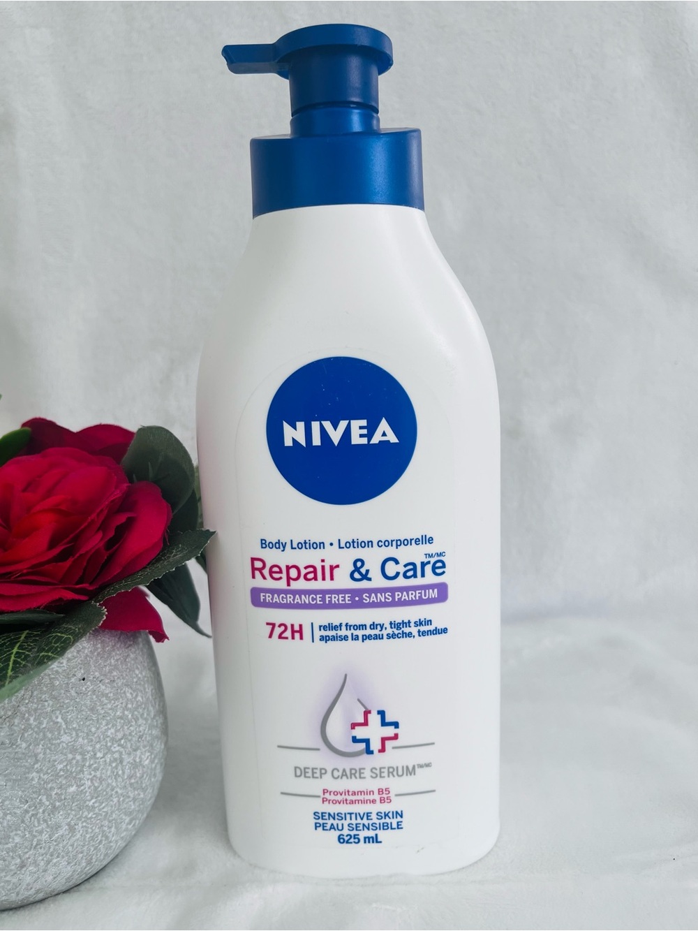 NIVEA Repair & Care Fragrance-Free Body Lotion | Long lasting | 72H Hydration